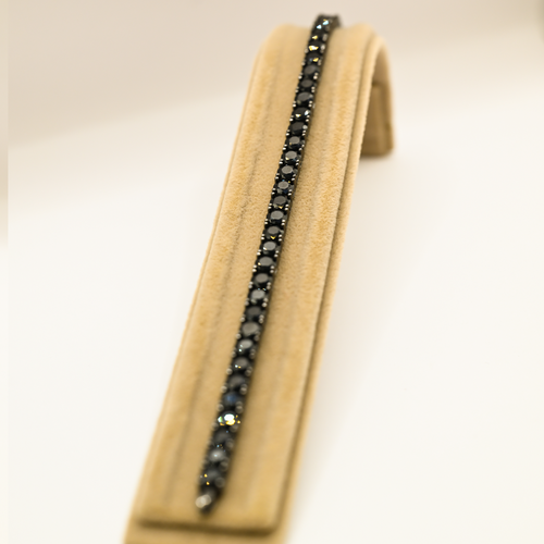 "BLACK ORBIT" TENNIS BRACELET