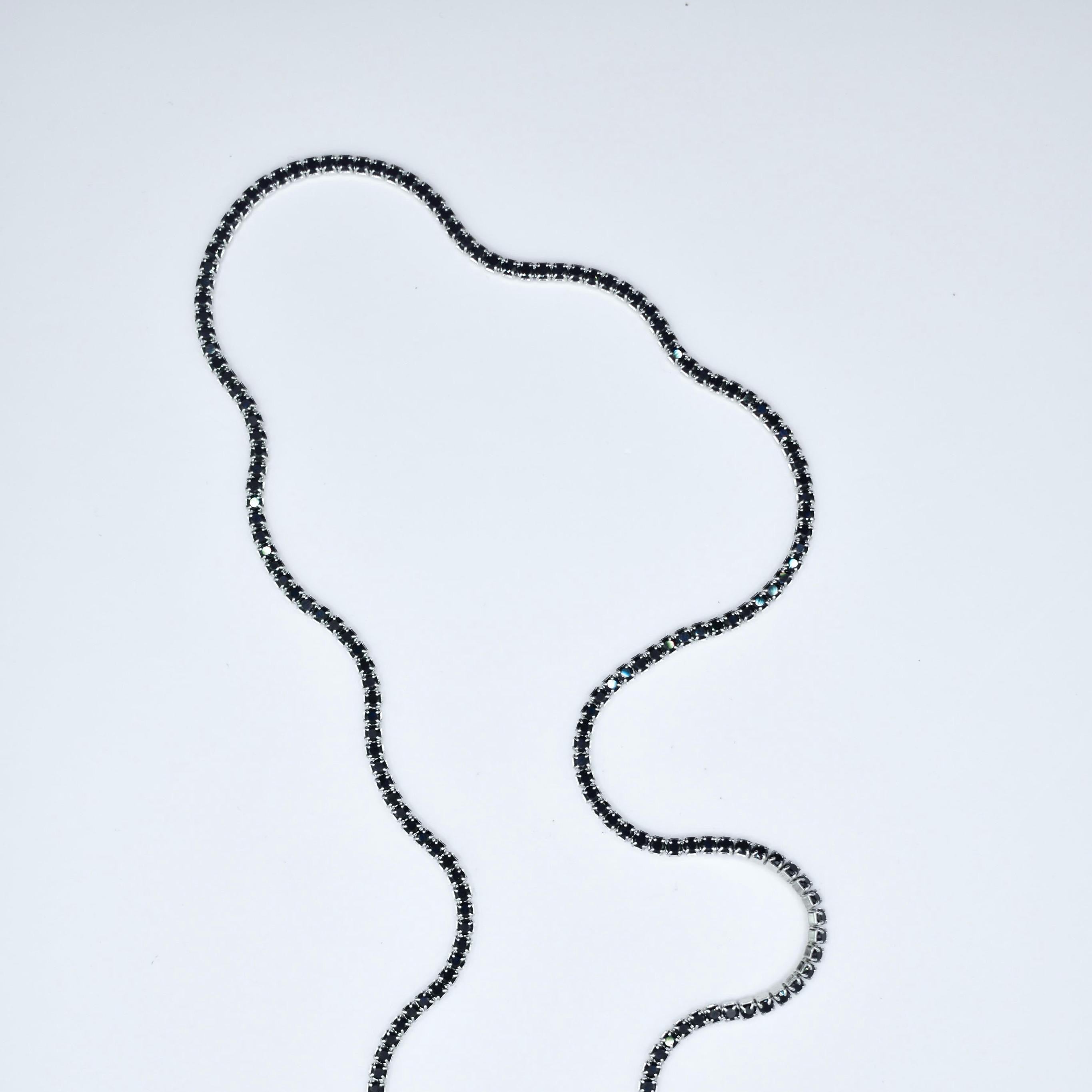 "NOIR" TENNIS CHAIN
