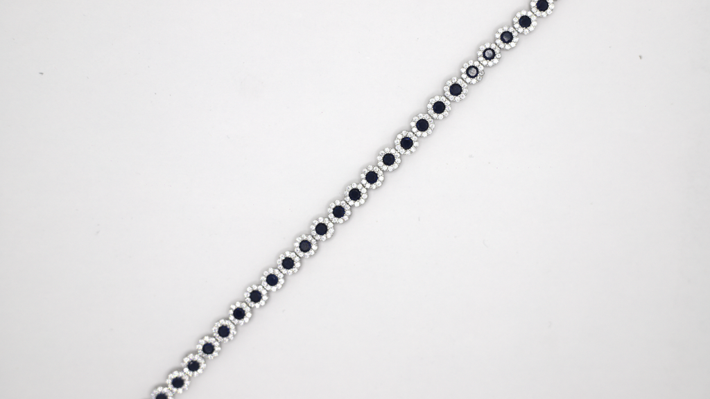 BLUE STONE TENNIS BRACELET