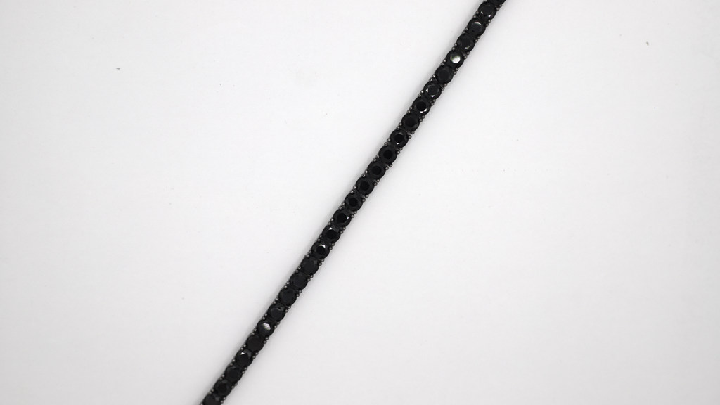 BLACK STONE TENNIS BRACELET