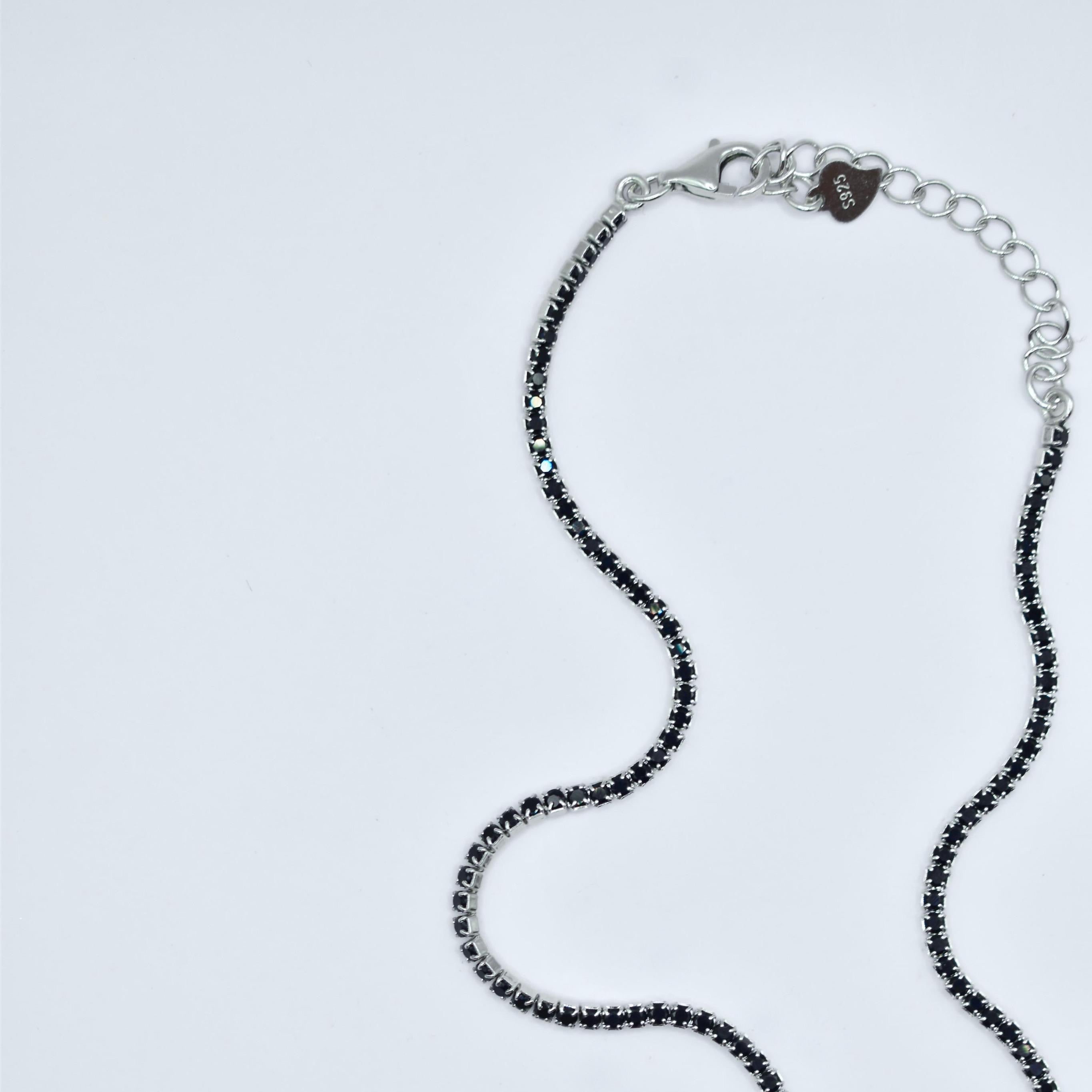 "NOIR" TENNIS CHAIN
